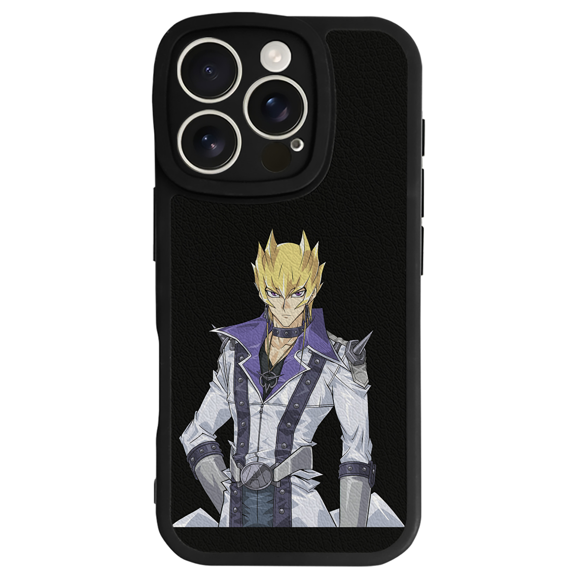 （画像用） 遊☆戯☆王 Yu-Gi-Oh! 【iPhone 16シリーズ対応】シリコンスマホケース（レザー調） 材質：シリコン